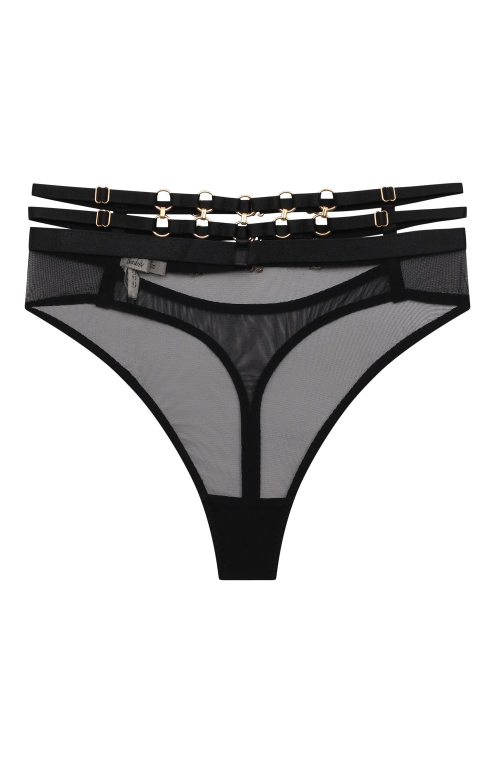 Трусы-стринги BORDELLE черного цвета по цене 33550 руб., арт. KLEI0 HIGH WAIST TH0NG, фото 1 Трусы-стринги BORDELLE, арт. KLEI0 HIGH WAIST TH0NG, фото 1