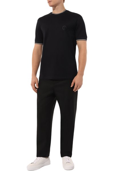 Футболка из хлопка и шелка GIORGIO ARMANI, арт. GM000238/TE11865, фото 2
