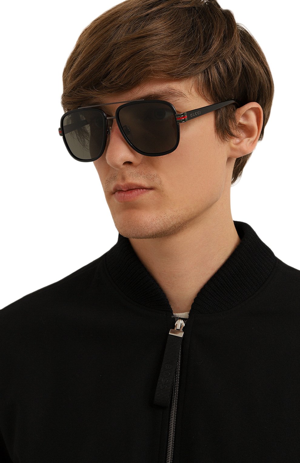 Солнцезащитные очки GUCCI черного цвета по цене 58500 руб., арт. GG0448 001, фото 2 Солнцезащитные очки GUCCI, арт. GG0448 001, фото 2