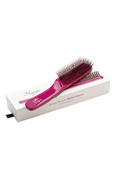 Женская расческа scalp brush 568 зубцов, оттенок дикая вишня MAJESTIC, арт. 4673748653003