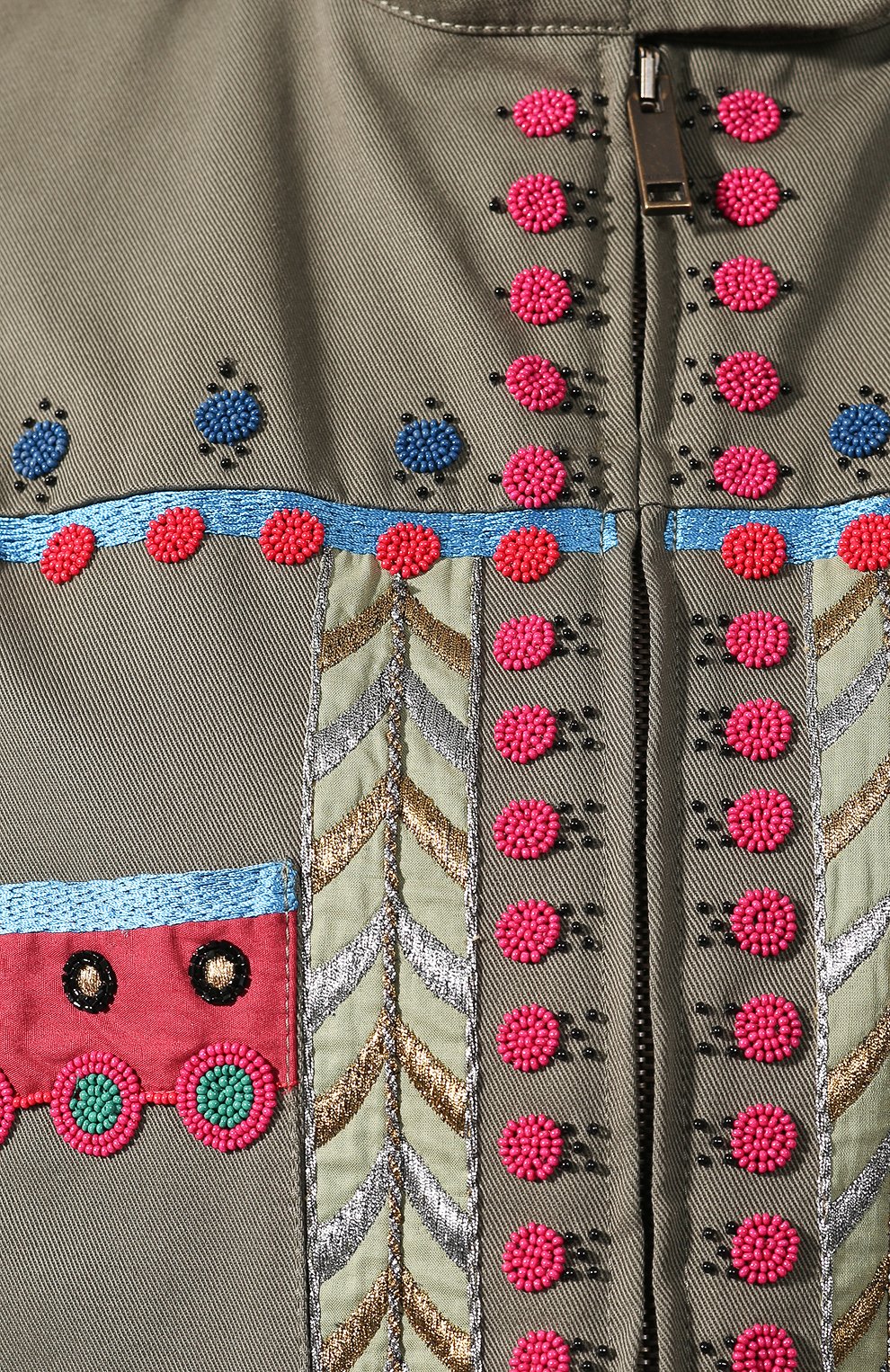 Хлопковая куртка VALENTINO хаки цвета по цене 545500 руб., арт. TB3CE01T2Q9, фото 5 Хлопковая куртка VALENTINO, арт. TB3CE01T2Q9, фото 5