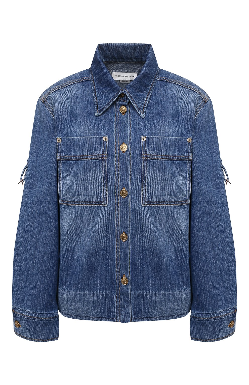 Джинсовая куртка VICTORIA BECKHAM синего цвета по цене 46250 руб., арт. 1521DSH002911A, фото 1 Джинсовая куртка VICTORIA BECKHAM, арт. 1521DSH002911A, фото 1