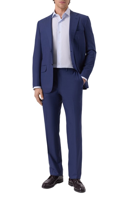 Хлопковая сорочка Finamore 1925 NAP0LI/C0546 Голубой  NAP0LI/C0546 Фото 2