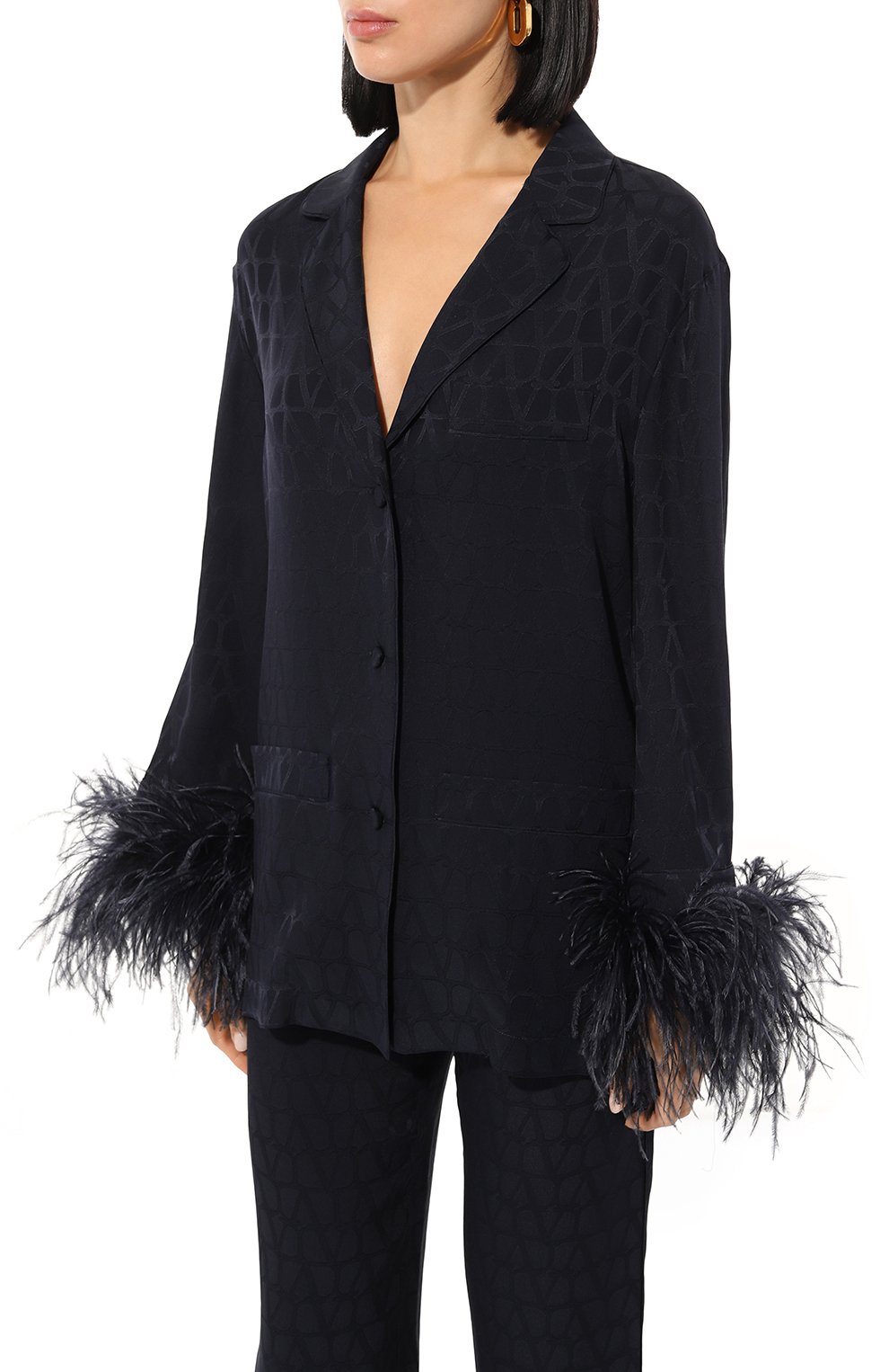 Шелковая блузка VALENTINO, арт. 5B3AB6427TK, фото 3