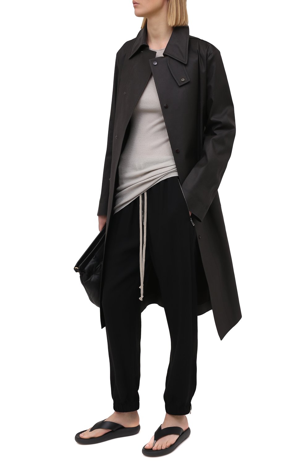 Джоггеры RICK OWENS черного цвета по цене 72000 руб., арт. RP21S3313/Y, фото 2 Джоггеры RICK OWENS, арт. RP21S3313/Y, фото 2