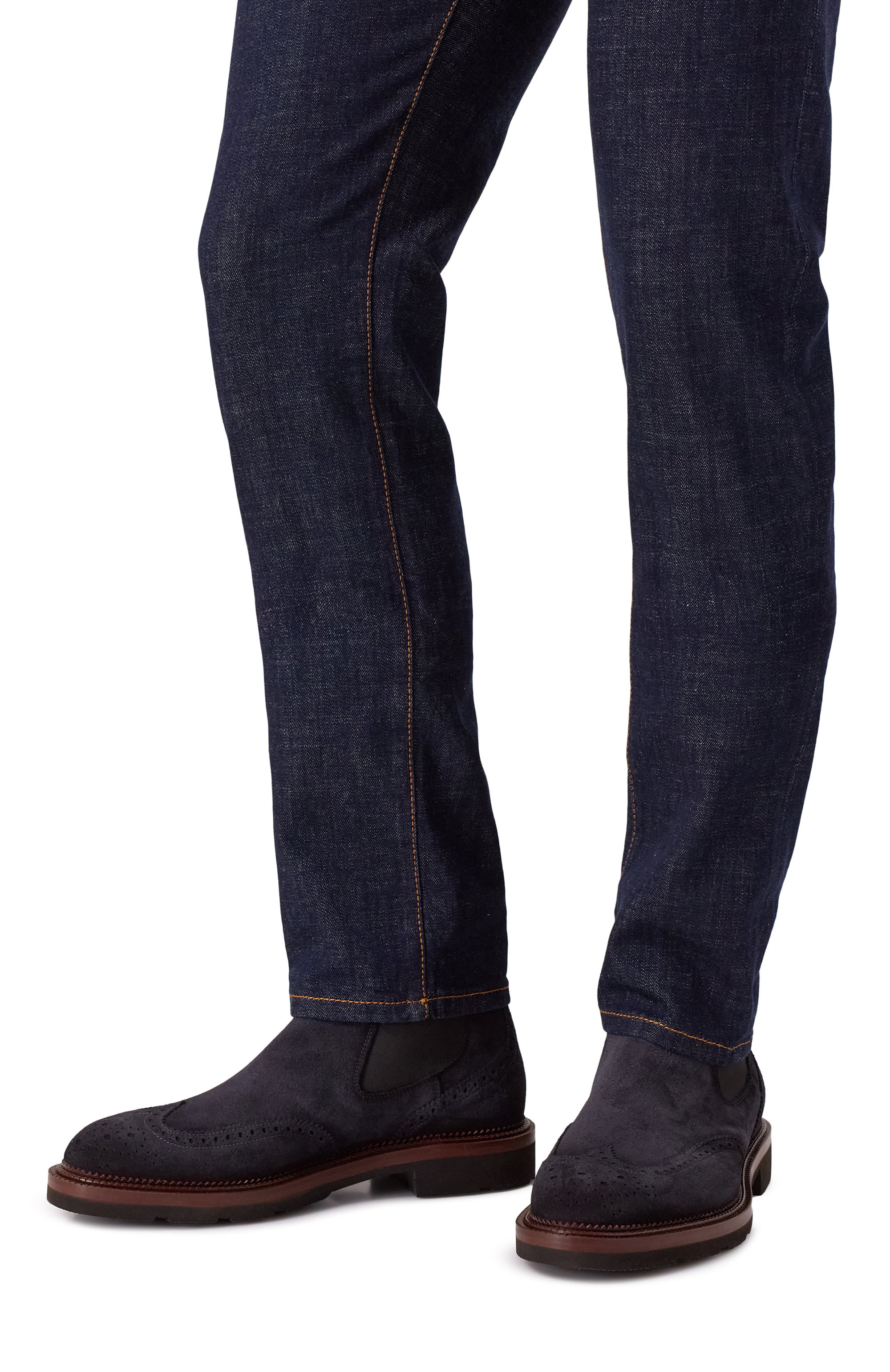 Замшевые челси colin SANTONI, арт. MCCG19116JL4GRVR, фото 3