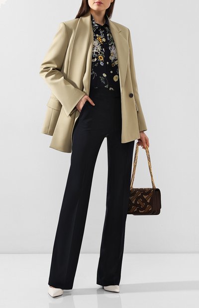 Шерстяные брюки STELLA MCCARTNEY темно-синего цвета по цене 58200 руб., арт. 571968/SHB55, фото 2 Шерстяные брюки STELLA MCCARTNEY, арт. 571968/SHB55, фото 2