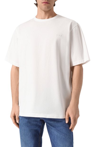 Хлопковая футболка JUUN.J белого цвета по цене 36200 руб., арт. JC5442P501, фото 3 Хлопковая футболка JUUN.J, арт. JC5442P501, фото 3