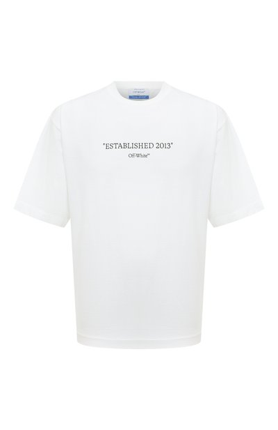 Мужская хлопковая футболка OFF-WHITE, арт. 0MAA120C99JER009