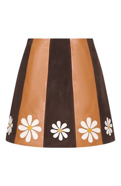 Кожаная юбка MIU MIU, арт. MPD637-1U61-F0003, фото 2