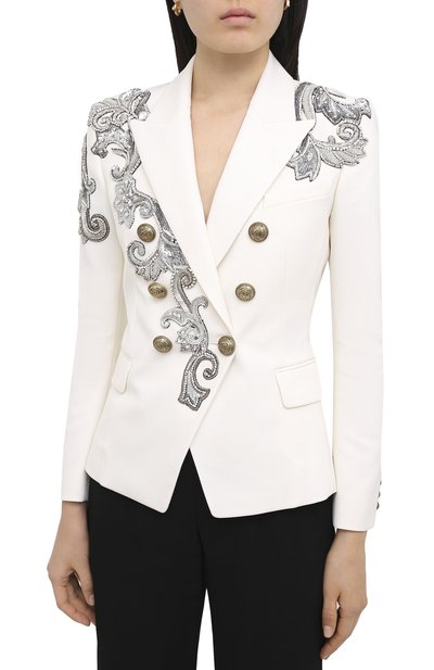 Шерстяной жакет BALMAIN, арт. UF17110/P050, фото 4