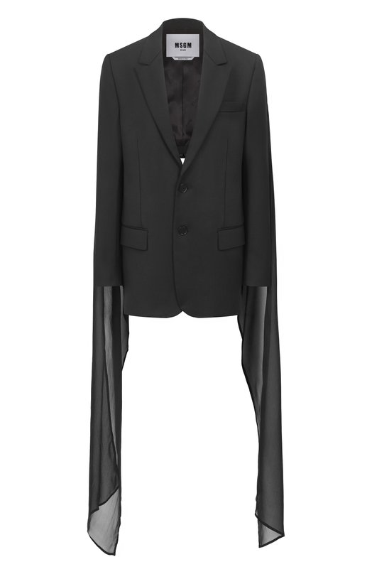 Жакет MSGM 3942MDG06Y/257808 Чёрный 3942MDG06Y/257808