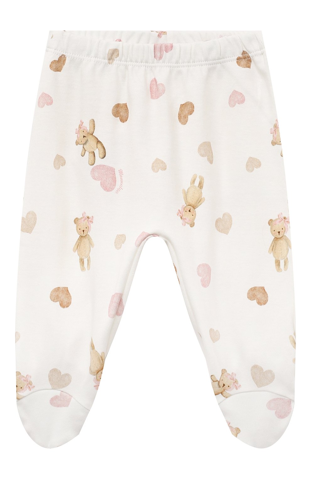 Комплект из распошонки и ползунков MONNALISA белого цвета по цене 17085 руб., арт. 35B507, фото 4 Комплект из распошонки и ползунков MONNALISA, арт. 35B507, фото 4