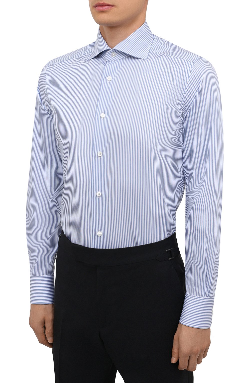 Хлопковая сорочка ZEGNA, арт. 201316/9MS0BA, фото 3