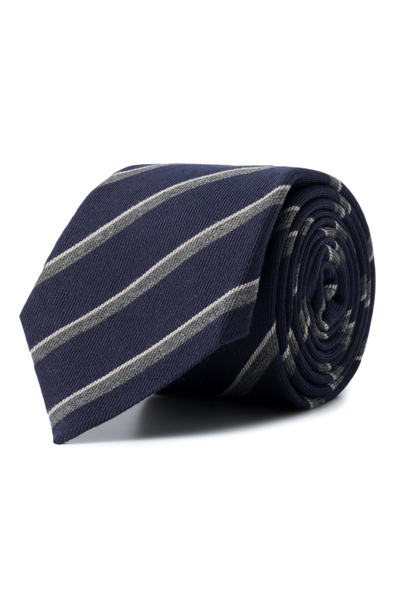 Галстук из шерсти и шелка KITON, арт. UCRVKPC03M28, фото 1