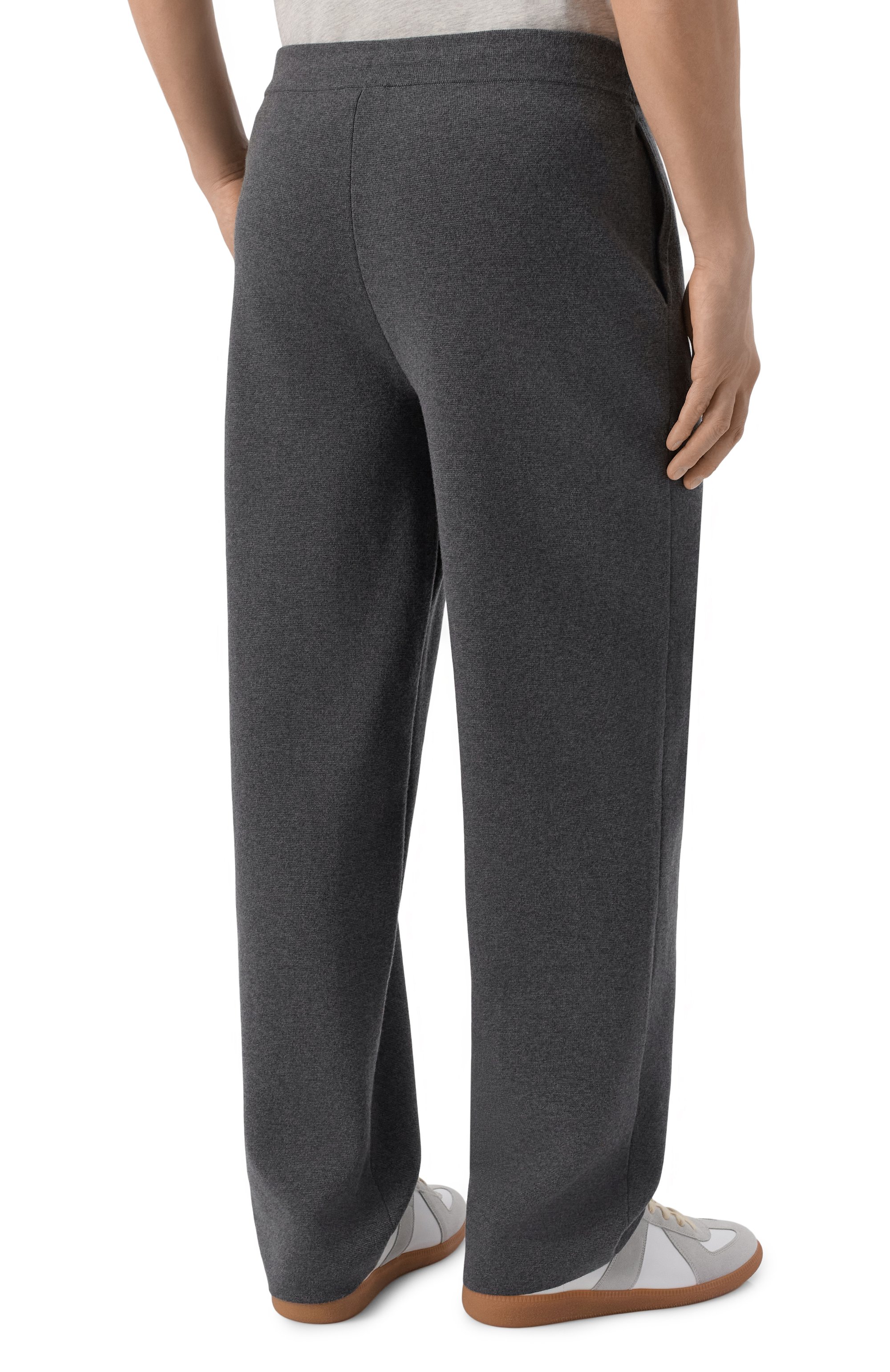 Брюки из шерсти и хлопка 12 STOREEZ темно-серого цвета по цене 26000 руб., арт. 136608, фото 4 Брюки из шерсти и хлопка 12 STOREEZ, арт. 136608, фото 4