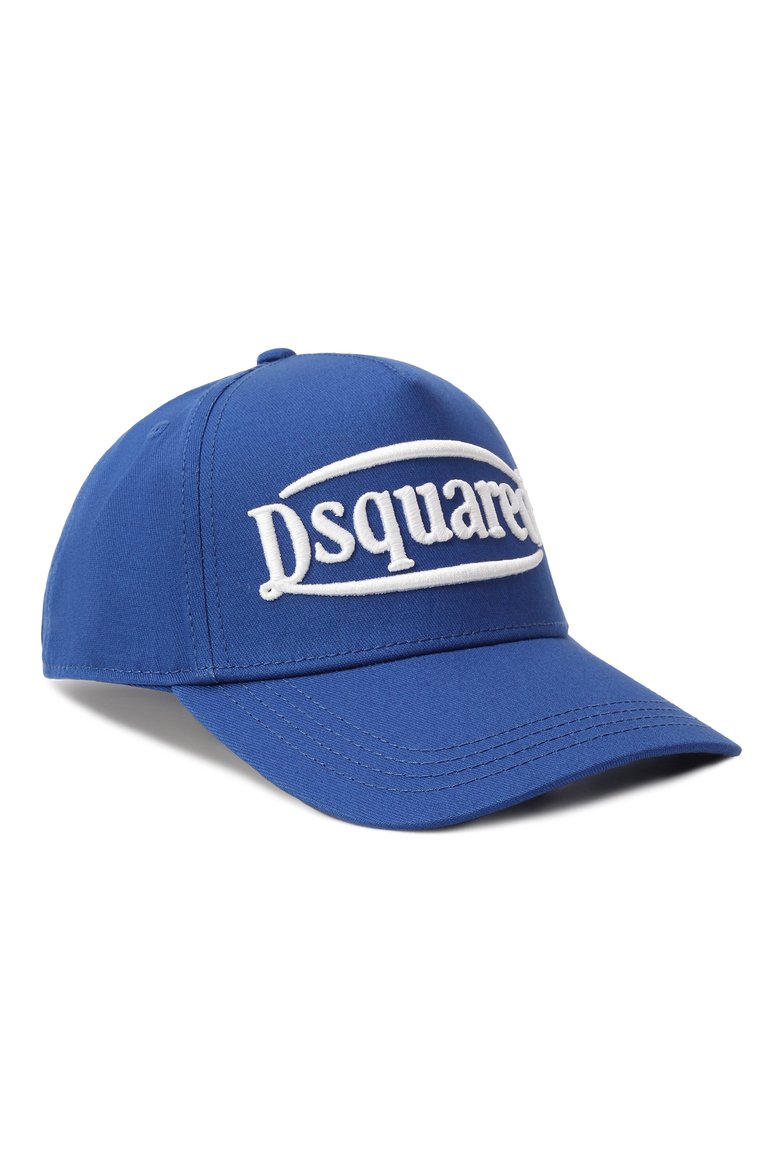 Детская хлопковая бейсболка DSQUARED2 синего цвета, арт. DQ2919/D00YT | Фото 1 (Материал: Хлопок, Текстиль; Нос: Не проставлено)