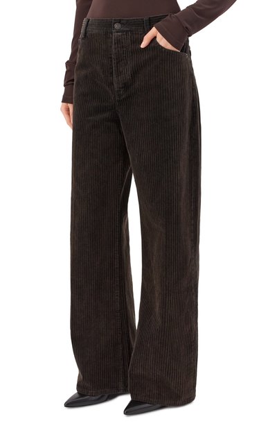 Вельветовые брюки the corduroy loose FRAME DENIM коричневого цвета по цене 111000 руб., арт. 2002200, фото 3 Вельветовые брюки the corduroy loose FRAME DENIM, арт. 2002200, фото 3
