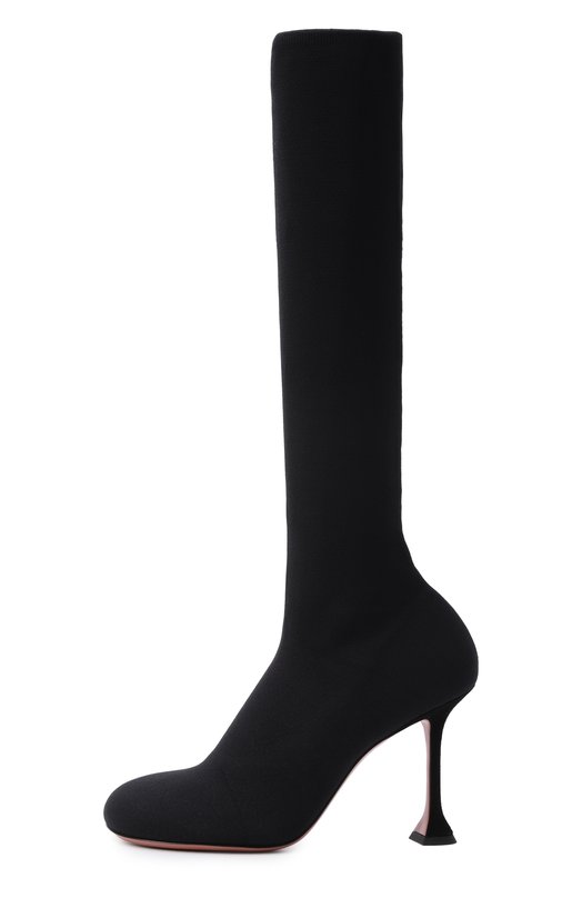 Текстильные сапоги Veneda 95 Amina Muaddi VENEDA STRETCH B00T 95/FINE KNIT Чёрный  VENEDA STRETCH B00T 95/FINE KNIT Фото 4