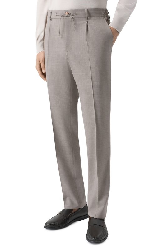 Шерстяные брюки Stefano Ricci M1T5100153/WEA02U Бежевый  M1T5100153/WEA02U Фото 3