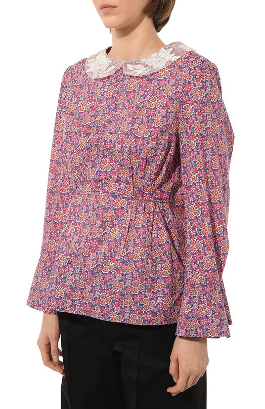 Хлопковая блузка Nackiye Розовый, фото 3