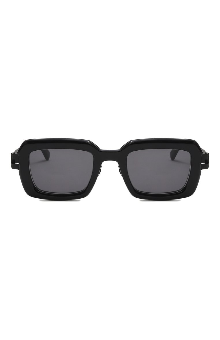 Женские солнцезащитные очки MYKITA черного цвета, арт. UNA/909 | Фото 3 (Нос: Не проставлено; Материал: Металл; Региональные ограничения белый список (Axapta Mercury): Не проставлено; Тип очков: С/з; Очки форма: Прямоугольные; Оптика Гендер: оптика-женское)