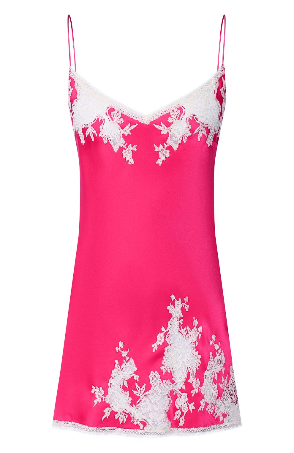 Шелковая сорочка CARINE GILSON фуксия цвета по цене 73100 руб., арт. JL0453JS C20, фото 1 Шелковая сорочка CARINE GILSON, арт. JL0453JS C20, фото 1