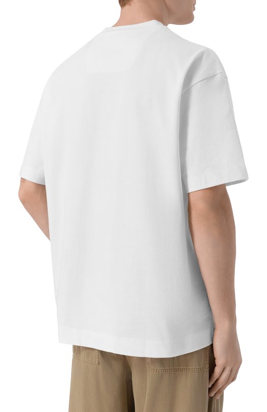 Хлопковая футболка BOSS 50555106 Белый  50555106 Фото 4