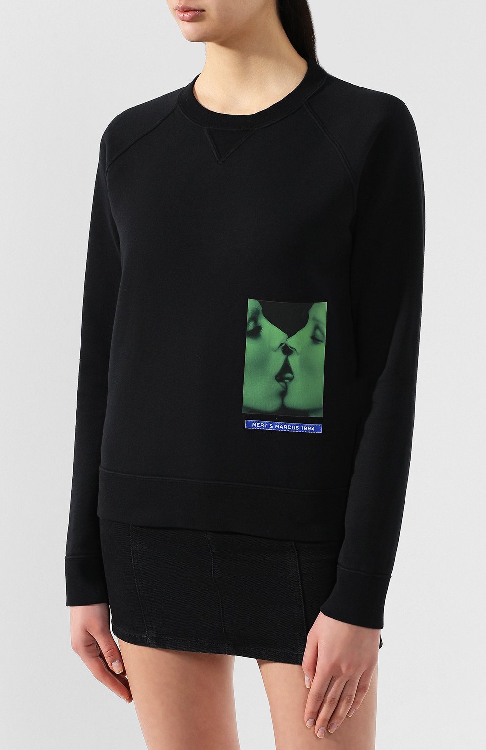 Хлопковый свитшот mert & marcus 1994 DSQUARED2 черного цвета по цене 31400 руб., арт. S73GU0043/S25030, фото 3 Хлопковый свитшот mert & marcus 1994 DSQUARED2, арт. S73GU0043/S25030, фото 3