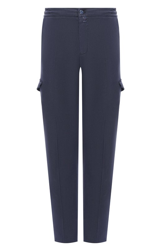 Брюки-карго из лиоцелла Kiton UPLACTK0606H01 Синий UPLACTK0606H01