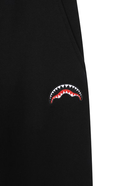 Хлопковые джоггеры SPRAYGROUND, арт. SPY1568GBLK/SHARK BAGGY PANTS BLACK, фото 3