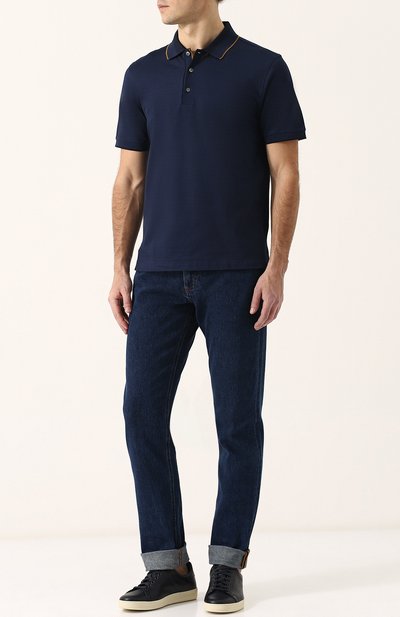 Хлопковое поло BRIONI, арт. UJ6R0L/P7620, фото 2