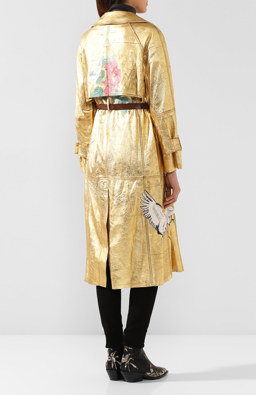 Кожаное пальто GOLDEN GOOSE DELUXE BRAND, арт. G35WP075.P3, фото 4