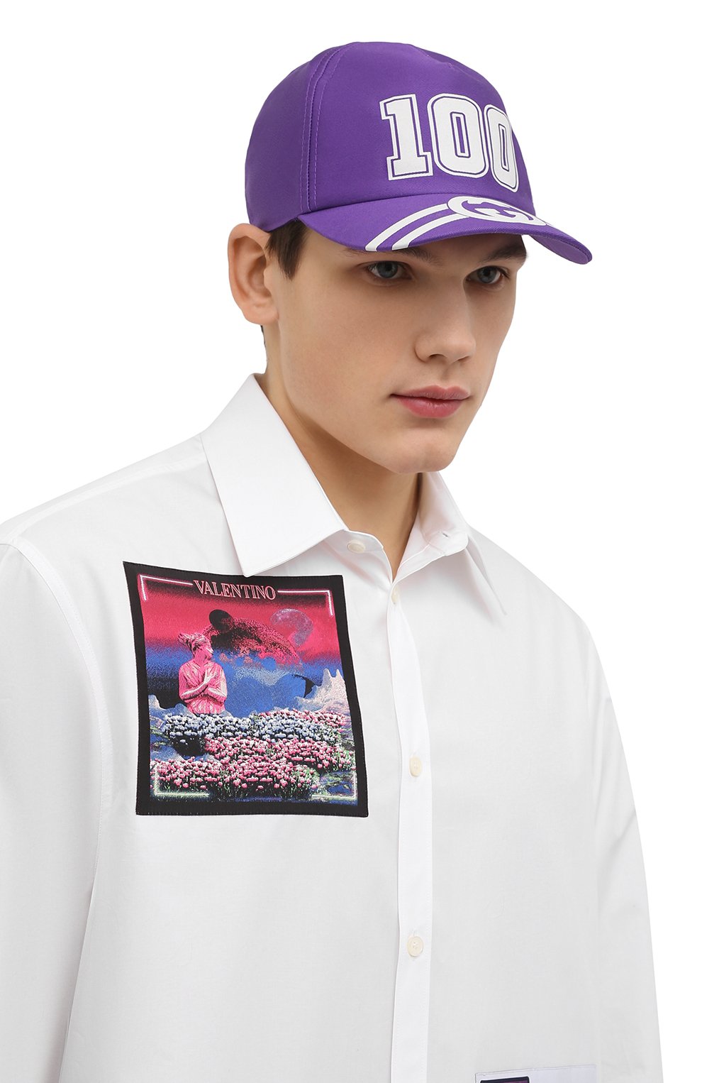 Хлопковая бейсболка GUCCI, арт. 673081/4HAKR, фото 2