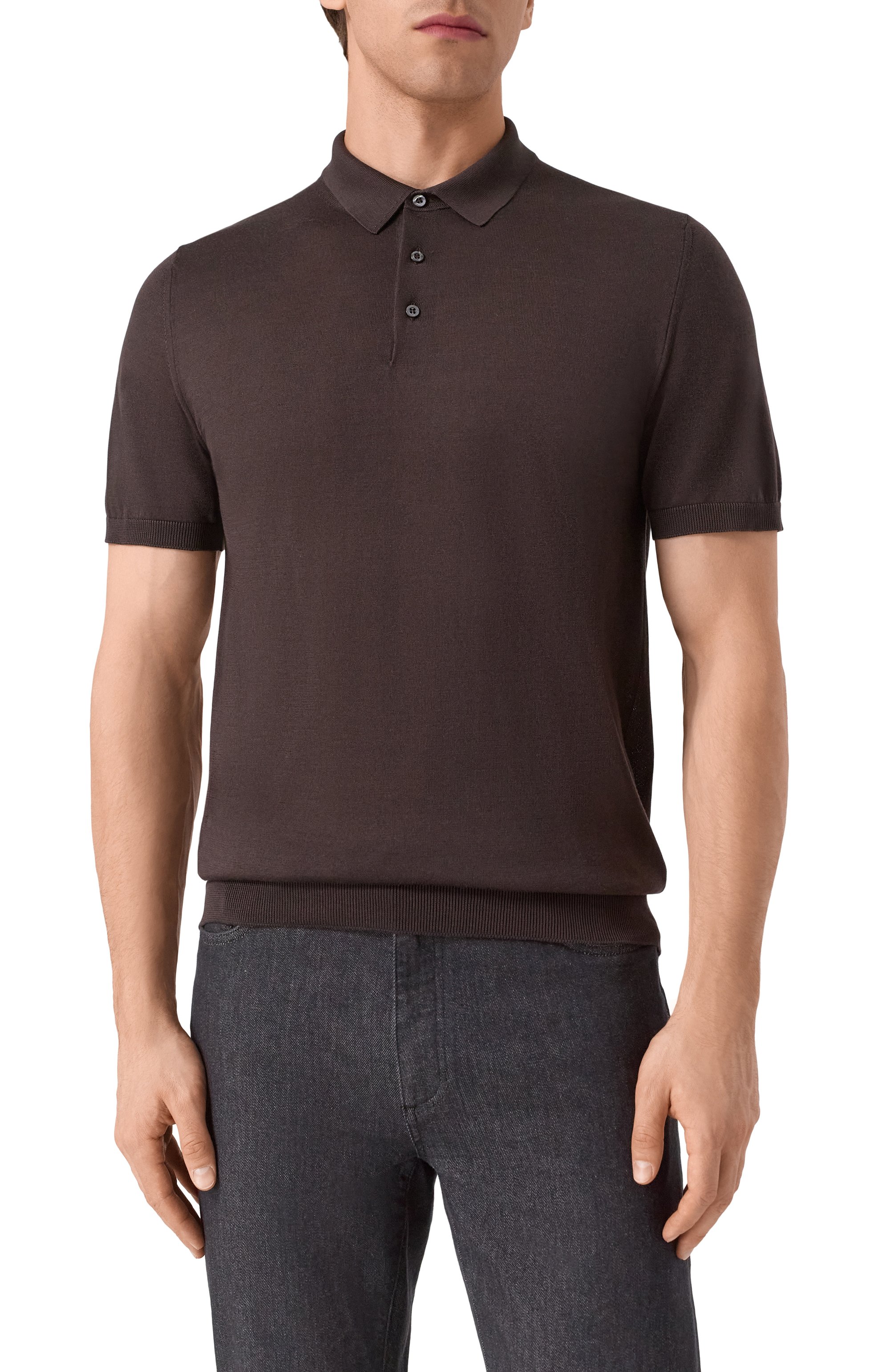 Шелковое поло CORNELIANI, арт. 25M541-2525170, фото 3