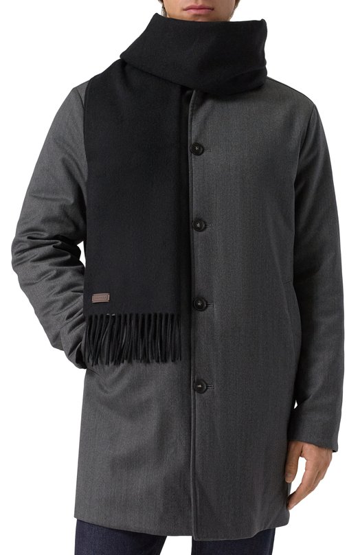 Кашемировый шарф Canali 06/TF00313 Чёрный  06/TF00313 Фото 2