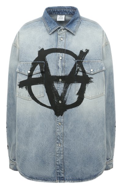 Джинс овая рубашка VETEMENTS, арт. UE52SH840N 2802/W, фото 1