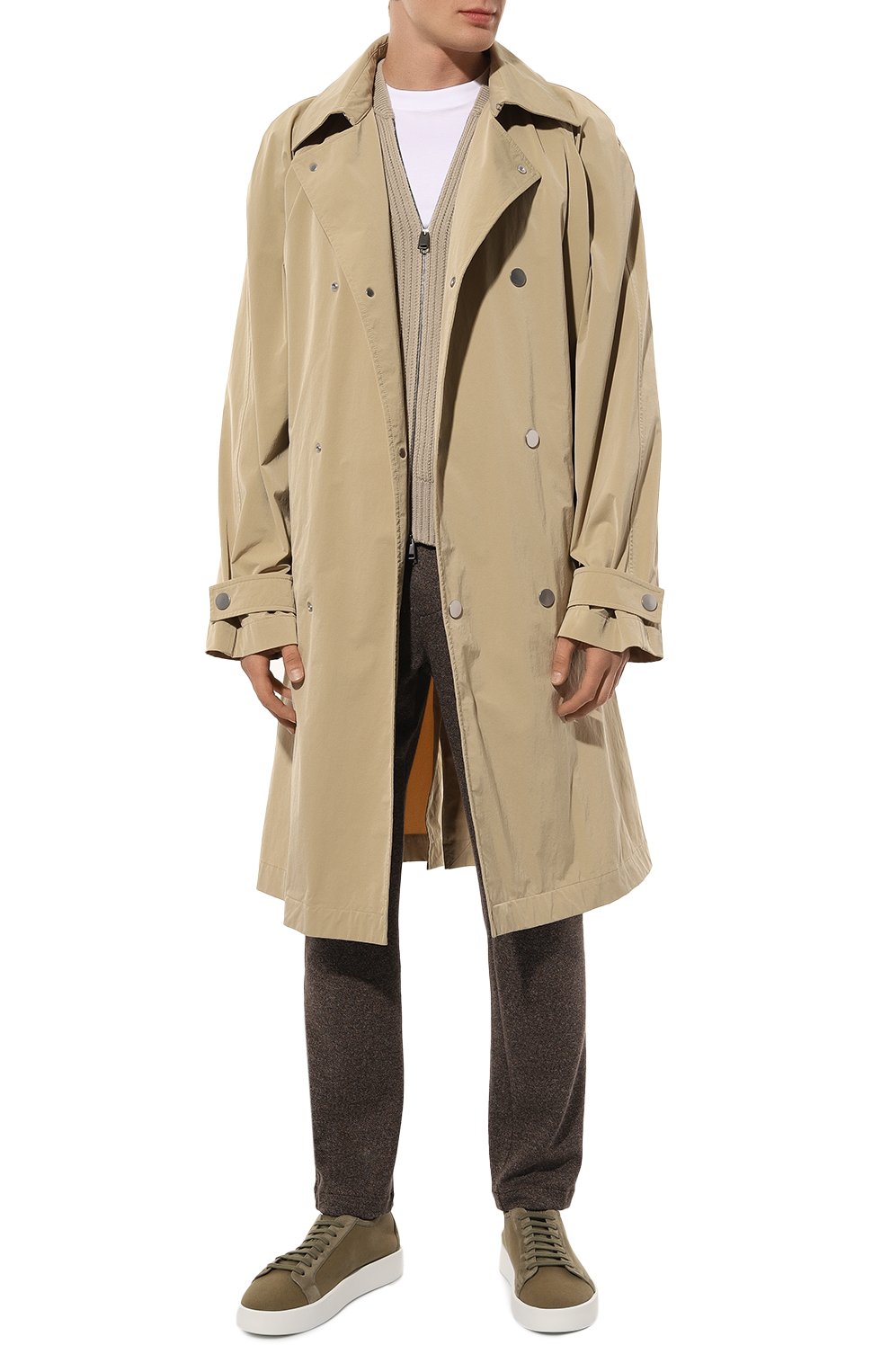 Текстильные кеды MVST хаки цвета по цене 55600 руб., арт. 2259040.3054CF94, фото 2 Текстильные кеды MVST, арт. 2259040.3054CF94, фото 2