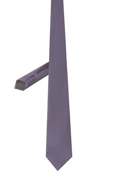 Шелковый галстук CANALI фиолетового цвета по цене 17600 руб., арт. 18/HJ03645, фото 3 Шелковый галстук CANALI, арт. 18/HJ03645, фото 3
