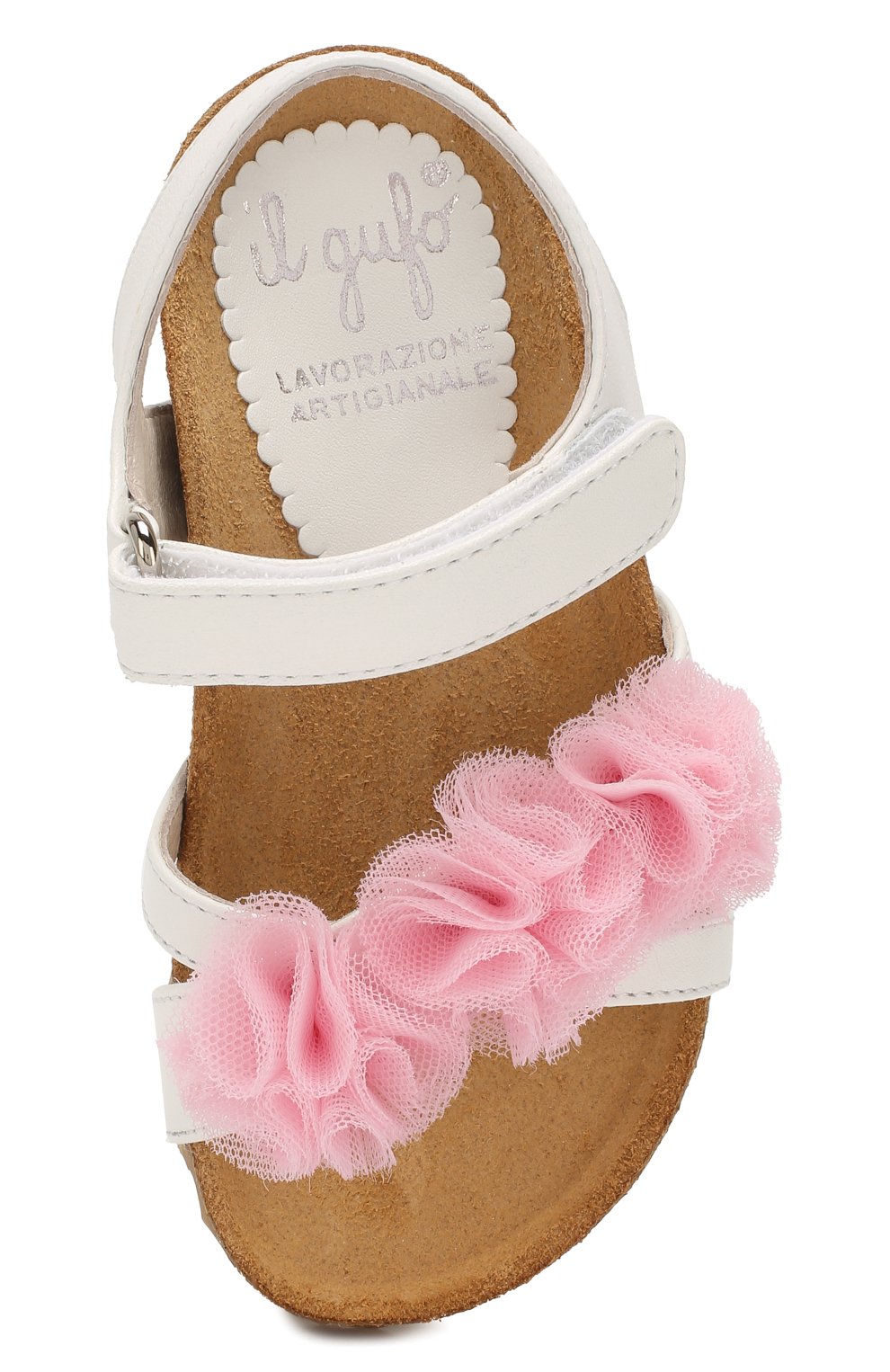 Кожаные босоножки IL GUFO розового цвета по цене 19050 руб., арт. G539/VITELL0 NAPPAC0/23-26, фото 4 Кожаные босоножки IL GUFO, арт. G539/VITELL0 NAPPAC0/23-26, фото 4