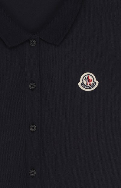 Приталенное платье из хлопка с логотипом бренда MONCLER ENFANT, арт. D1-954-85681-05-8496F/12-14A, фото 3