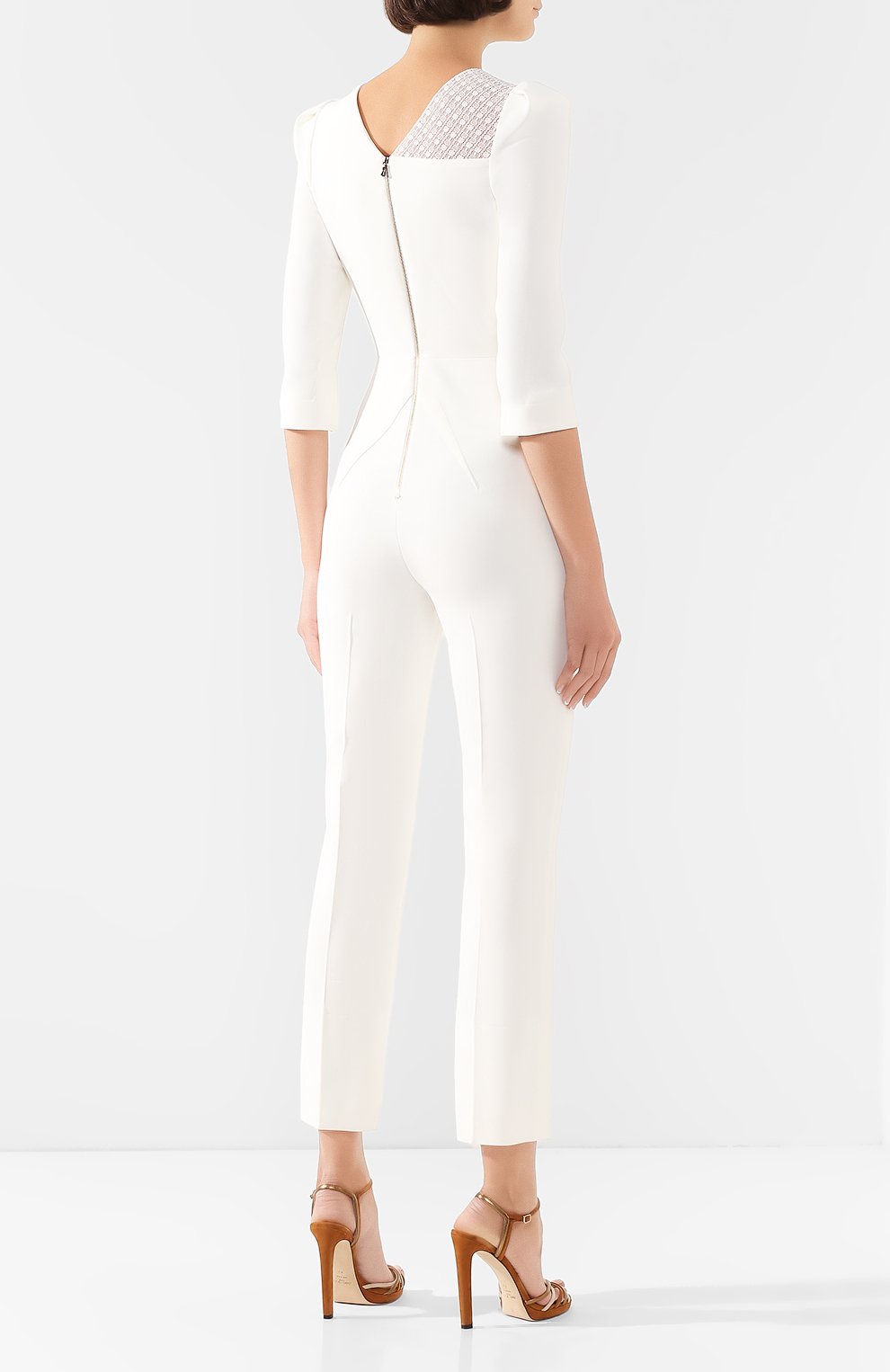 Комбинезон ROLAND MOURET белого цвета по цене 159500 руб., арт. PS20/S0847/F0382, фото 4 Комбинезон ROLAND MOURET, арт. PS20/S0847/F0382, фото 4