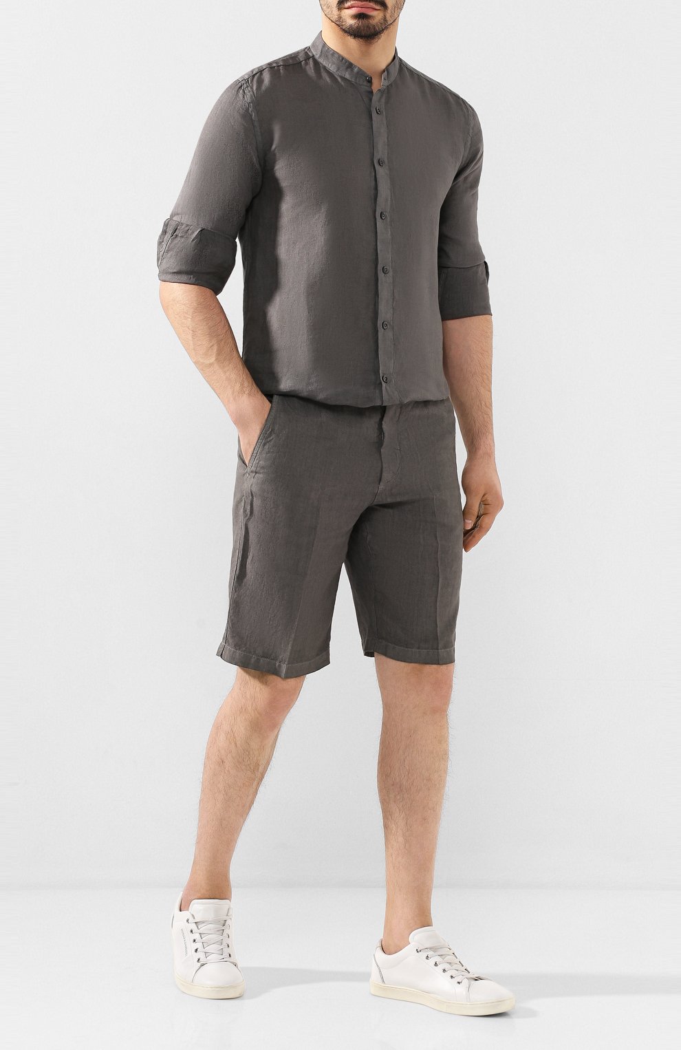 Льняные шорты 120% LINO, арт. R0M2137/0253/S00, фото 2