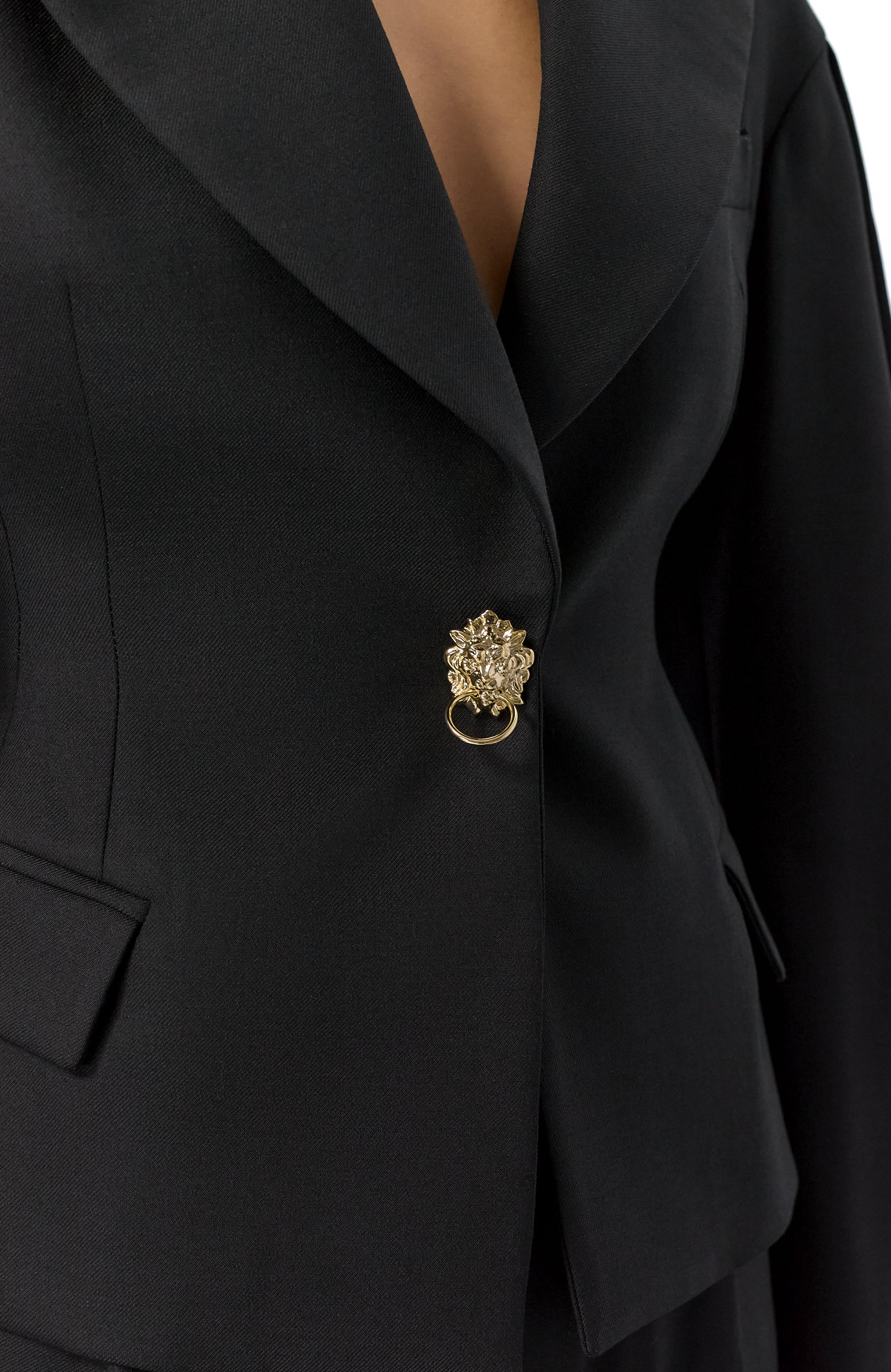 Жакет BLUMARINE черного цвета по цене 85150 руб., арт. RF6002/T903A, фото 5 Жакет BLUMARINE, арт. RF6002/T903A, фото 5