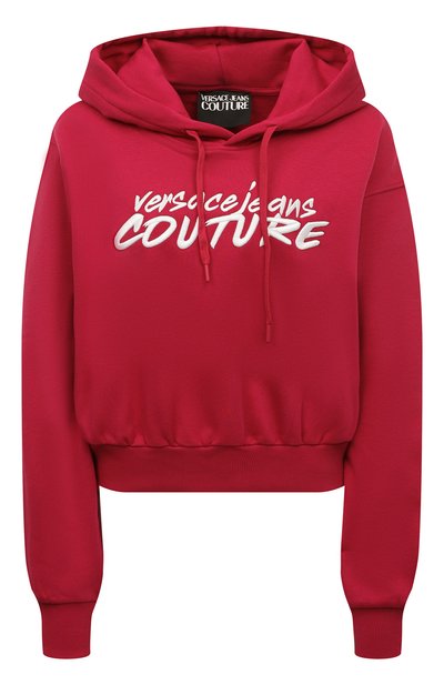 Хлопковое худи VERSACE JEANS COUTURE, арт. 73HAIT16-73DP314 0 L0G0 BRUSH EMBR0/CF01T, фото 1