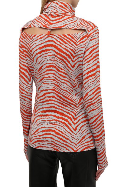 Хлопковая водолазка PROENZA SCHOULER WHITE LABEL, арт. WL2144218-JC150-ZBRA, фото 4