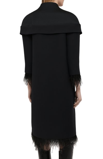 Платье из шерсти и шелка TEGIN черного цвета по цене 129000 руб., арт. SC2142, фото 4 Платье из шерсти и шелка TEGIN, арт. SC2142, фото 4