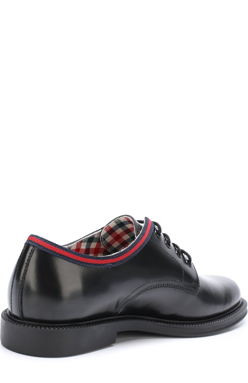 Ко жаные дерби с контрастной отделкой GUCCI, арт. 488131/D7310, фото 3