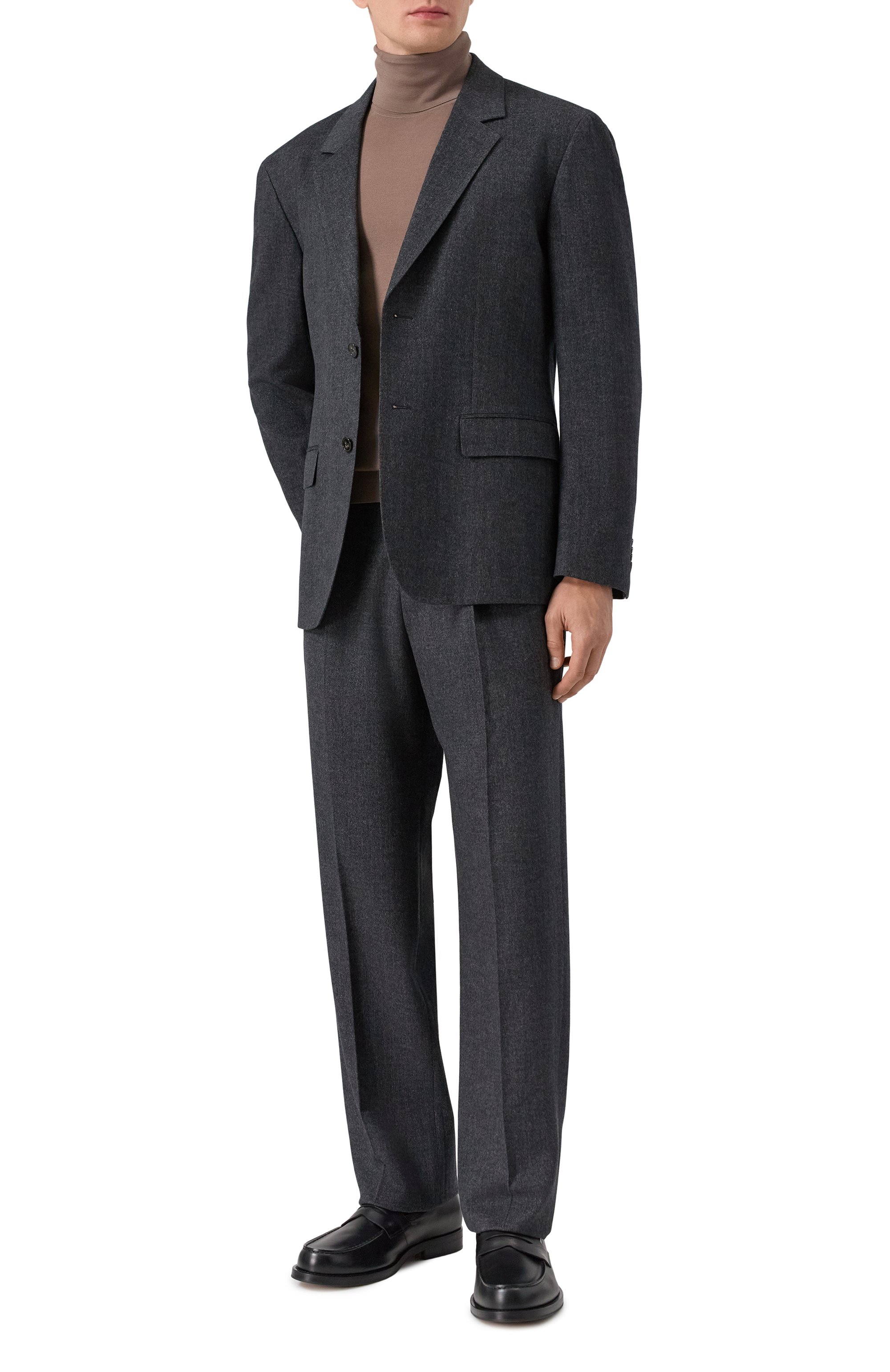 Пиджак из шерсти и шелка 12 STOREEZ темно-серого цвета по цене 47000 руб., арт. 133340, фото 2 Пиджак из шерсти и шелка 12 STOREEZ, арт. 133340, фото 2