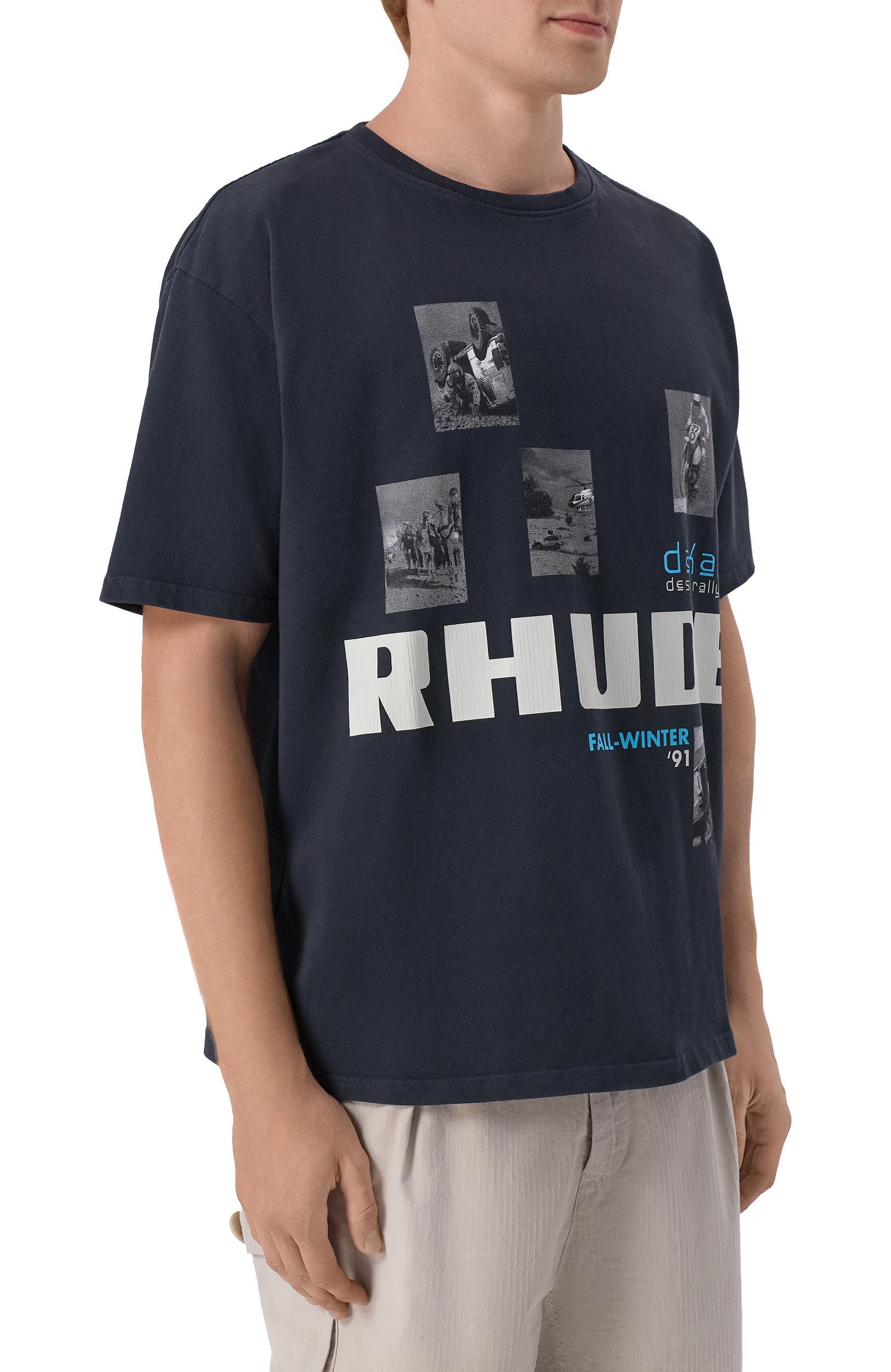 Хлопковая футболка RHUDE, арт. RHPF26TT03012, фото 3